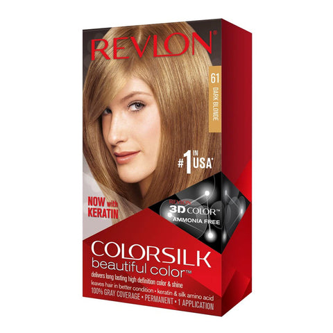 Tinte Permanente Dark Blonde 61, Revlon Colorsilk