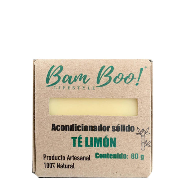 Acondicionador Solido Té De Limón, Bam Boo! 80 g