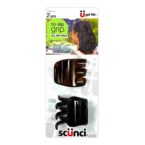 Clip Tipo Mariposa De Plástico No Slip Grip 3.5 Cm, Scunci 2 pzas