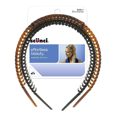 Diadema De Plástico Para El Cabello, Scunci 2 pzas