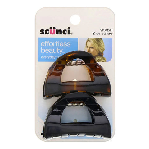 Clip Tipo Mariposa De Plástico Effortless Beauty, Scunci 2 pzas