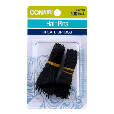 Pasador De Metal Para El Cabello Black, Conair 100 pzas