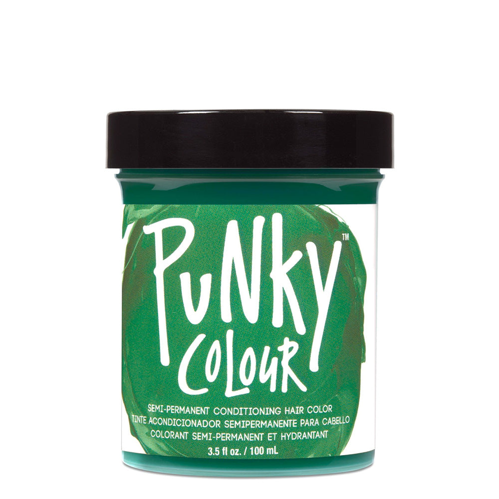 Tinte Semi-Permanente Acondicionador Para Cabello Color Alpine Green, Punky Colour 3.05 oz.