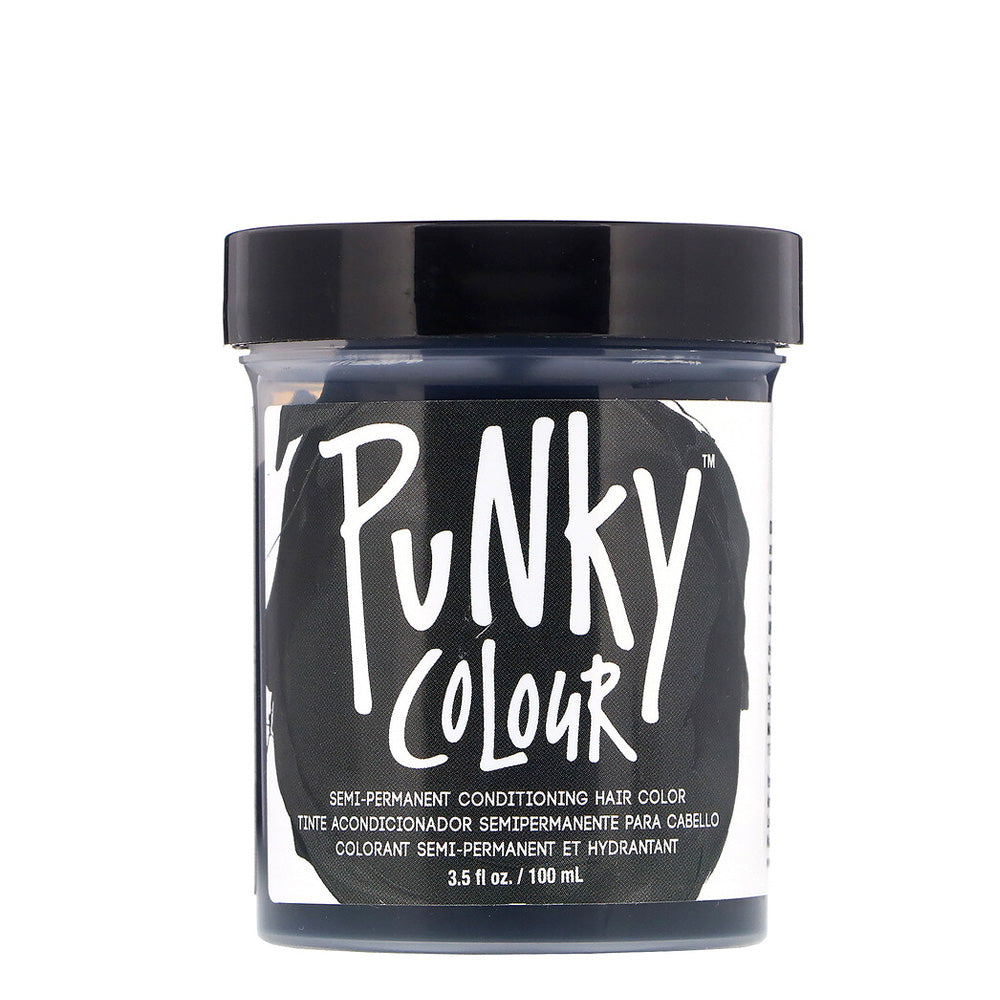 Tinte Semi-Permanente Acondicionador Para Cabello Color Ebony, Punky Colour 3.05 oz.