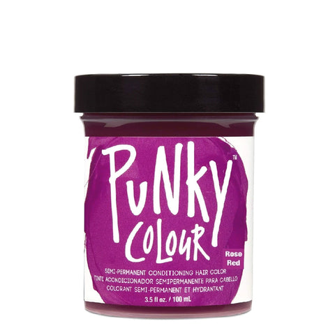 Tinte Semi-Permanente Acondicionador Para Cabello Color Rose Red, Punky Colour 3.05 oz.