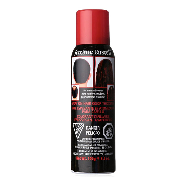 Tinte Espesante En Spray P/ Cabello Dark Brown, Jerome Russell 3.5 oz.