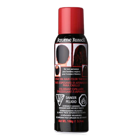 Tinte Espesante En Spray P/ Cabello Jet Black, Jerome Russell 3.5 oz.