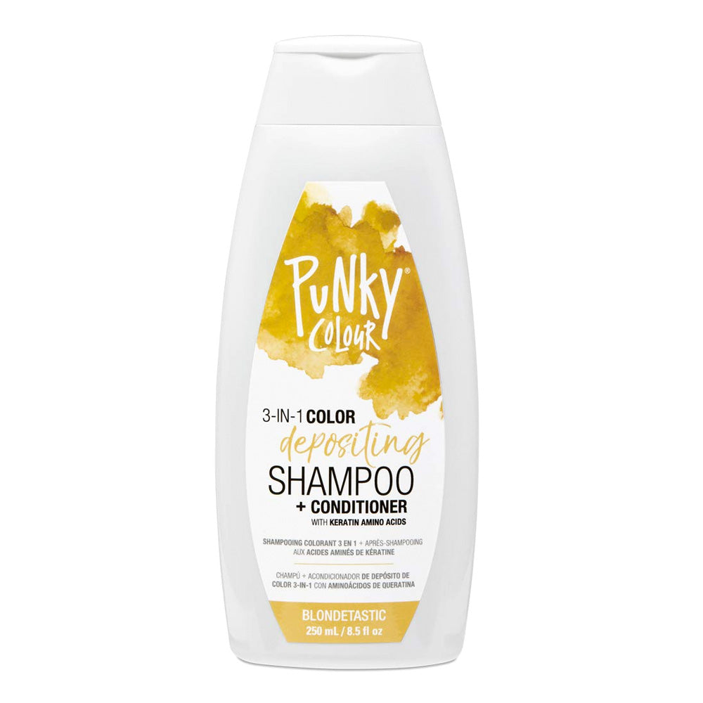 Shampoo Colorante + Acondicionador 3 En 1 Blondetastic, Punky Colour 8.5 oz.