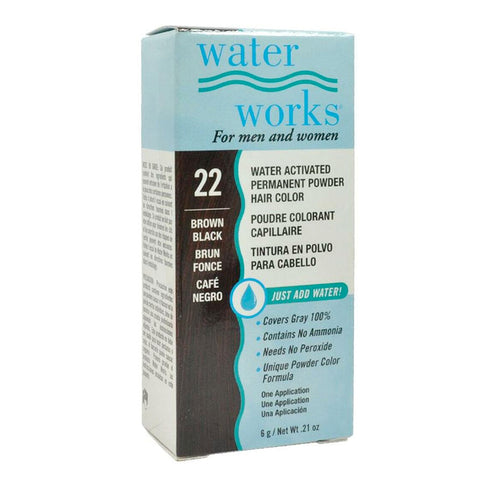 Tinte Permanente En Polvo Color Brown Black No 22, Waterworks