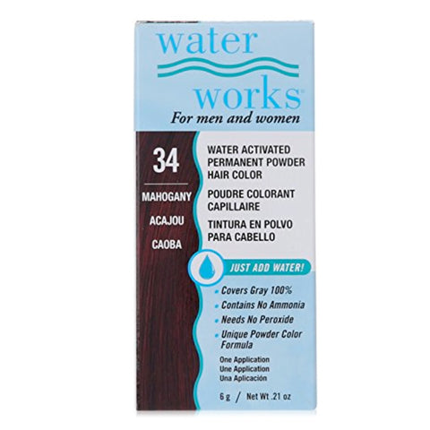 Tinte Permanente En Polvo Color Mahogany No 34, Waterworks