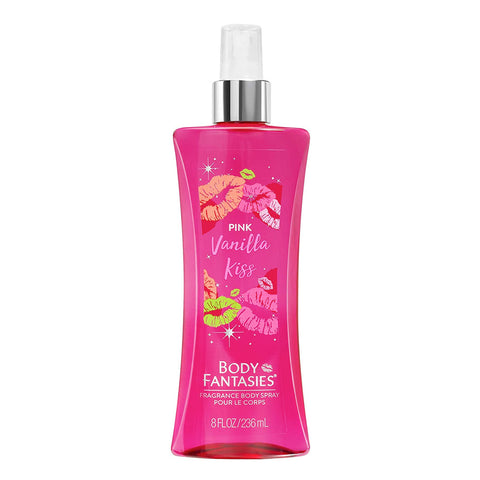 Fragancia Corporal Body Pink Vainilla Kiss, Body Fantasies 236 ml