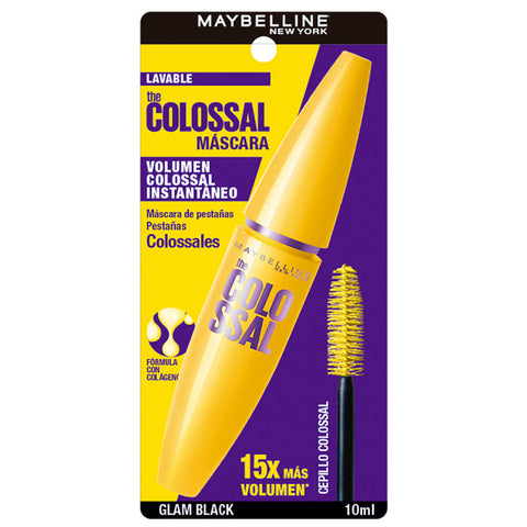 Máscara de Pestañas Maybelline New York Colossal glam black 10 ml