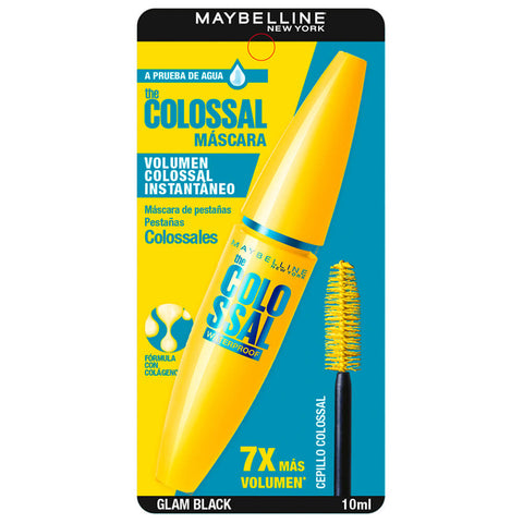 Máscara de Pestañas  Maybelline New York The Colossal 100% Black 10.7ml