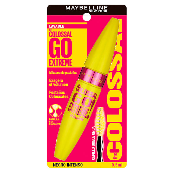 Máscara de Pestañas  Maybelline The Colossal go extreme! negro 9.5 ml
