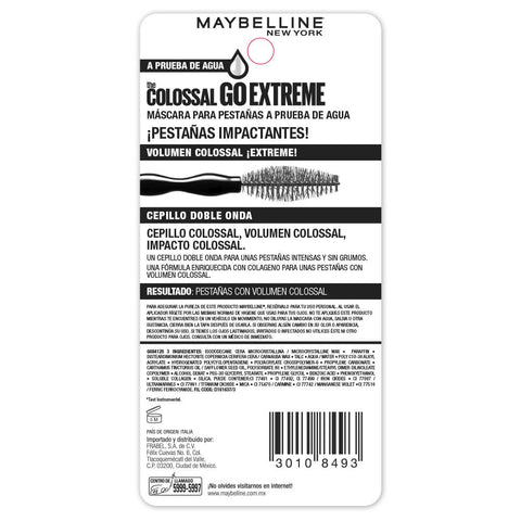 Máscara de Pestañas  Maybelline New York Colossal Go Extreme 9.5ml