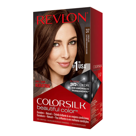 Tinte Permanente Dark Golden Brown 37, Revlon  Colorsilk