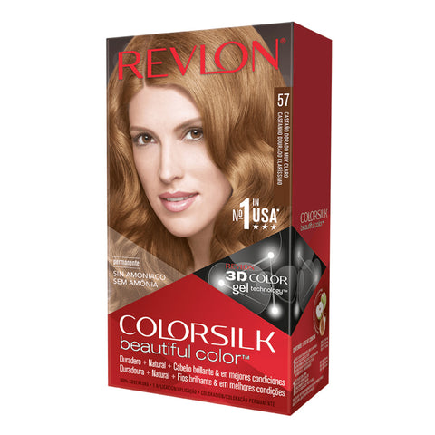 Tinte Permanente  Lightest Golden Brown 57, Revlon Colorsilk