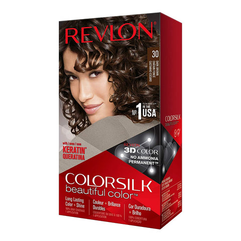 Tinte Permanente Dark Brown 30, Revlon Colorsilk