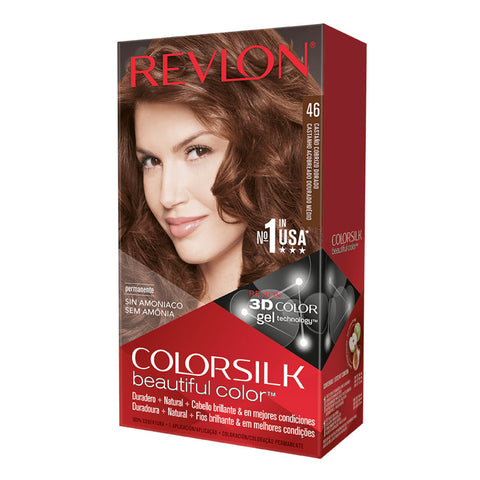 Tinte Permanente Medium Golden Ches Brown 46, Revlon Colorsilk