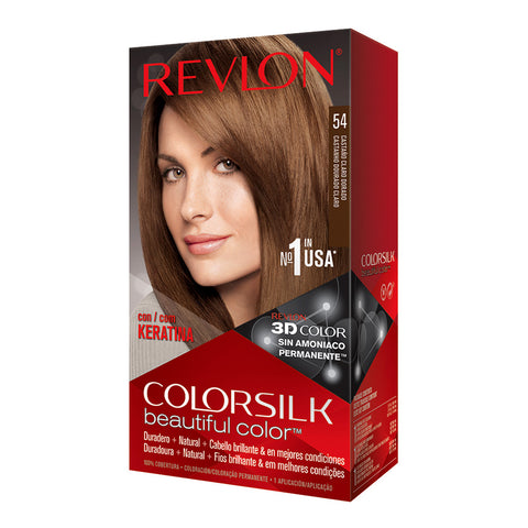 Tinte Permanente  Light Golden Brown 54, Revlon Colorsilk