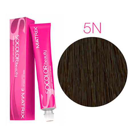 Tinte Permanente Castaño Claro Natural 5N/5, Matrix Socolor Beauty