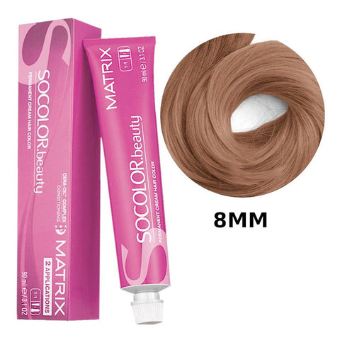 Tinte Permanente Rubio Moka Intenso 8MM/ 8.88, Matrix Socolor Beauty