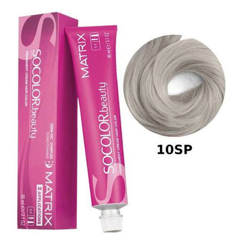 Tinte Permanente Rubio Plateado Perla 10SP, Matrix Socolor Beauty