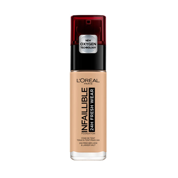 Base de maquillaje líquida Loreal Paris Infallible Matte 104 Golden Beige  acabado mate