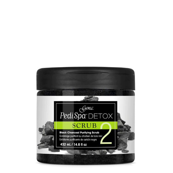Pedispa Scrub - Exfoliante Purificante Para Pies De Carbon Negro, Gena 14.6 oz.