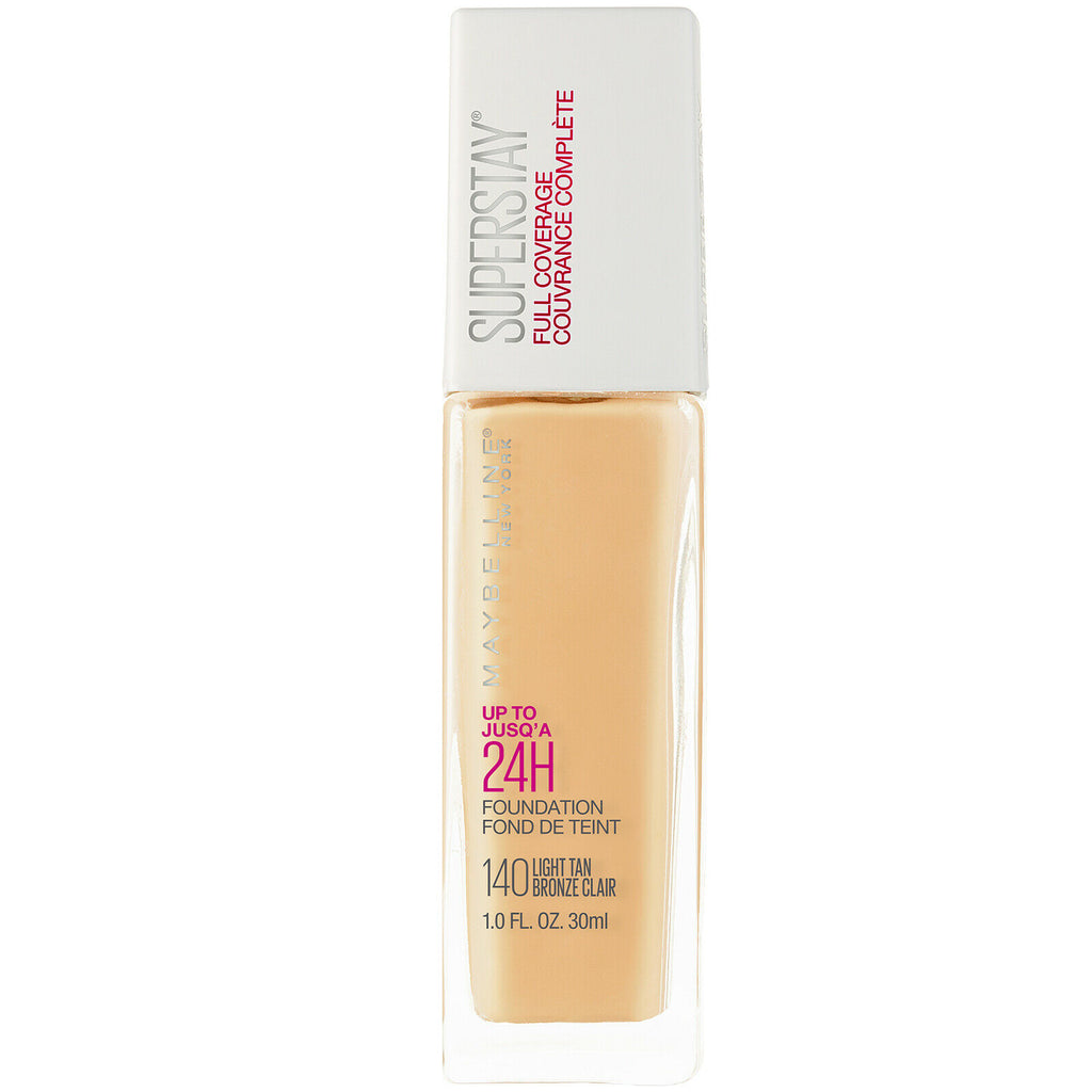 Base de maquillaje Líquida SperStay Full Coverage Natural Beige Active Wear  Maybelline 30 ml MAYBELLINE