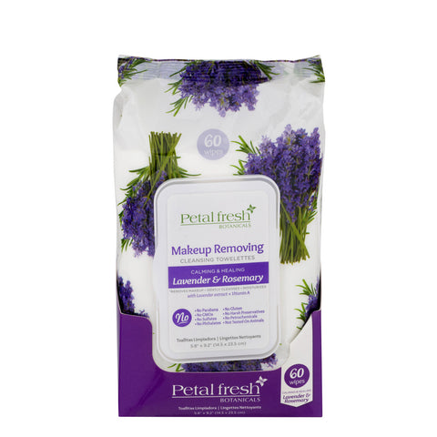 Toallas Faciales Lavender And Rosemary Calming, Petal Fresh 60 pzas