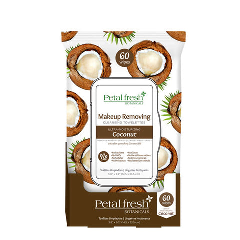 Toallas Faciales Coconut Ultra Moinsturizing, Petal Fresh 60 pzas