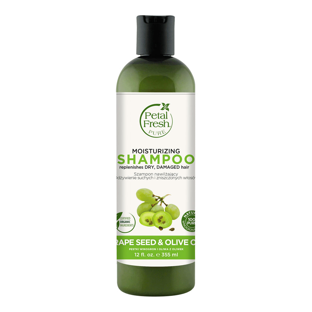 Shampoo Grape Seed Olive Oil, Petal Fresh 355 ml
