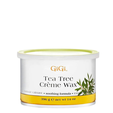 Cera Depiladora Formula Calmante - Tea Tree Creme Wax, Gigi 14 oz.