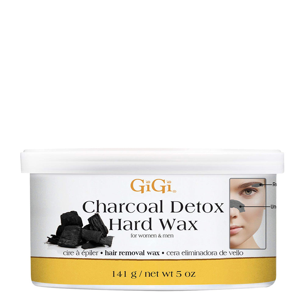 Cera Eliminadora De Vello Facial - Charcoal Detox Hard Wax, Gigi 5 oz.