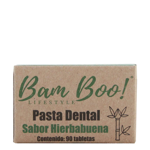 Pasta Dental Sólida Hierbabuena, Bam Boo! 40 g