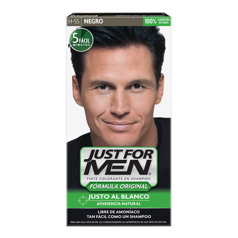 Tinte en Shampoo Negro Just For Men 66 ml