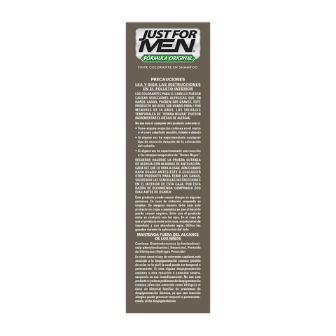 Tinte en Shampoo Negro Just For Men 66 ml
