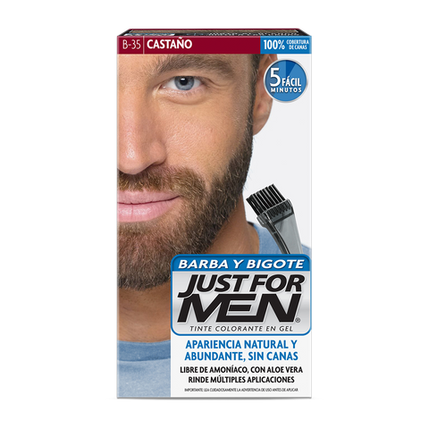 Tinte en Gel Barba y Bigote Castaño Just For Men 28.4 g