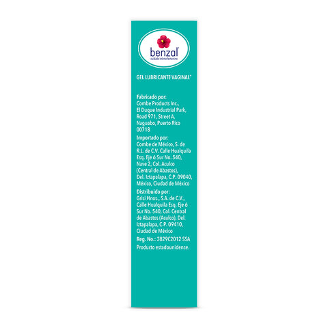 Gel Lubricante Vaginal Vitamina E y Aloe Benzal 30 g