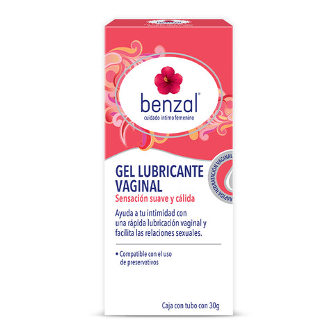 Gel Lubricante Vaginal Sensación Suave y Cálida Benzal 30 g