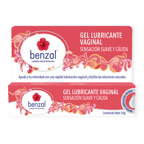 Gel Lubricante Vaginal Sensación Suave y Cálida Benzal 30 g