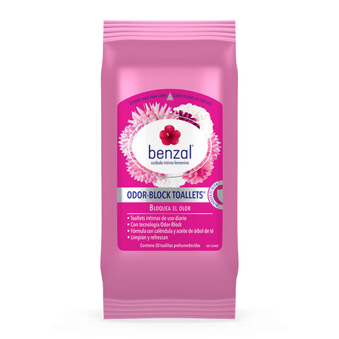 Toallitas Húmedas de Higiene Íntimo Femenino Benzal 50 g