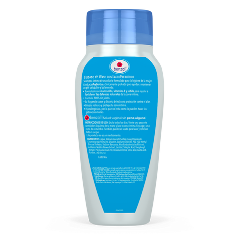 Shampoo Íntimo pH LactoPrebióticos Benzal 240 ml