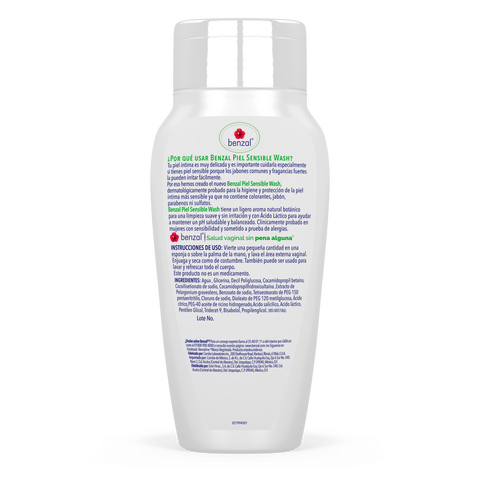 Shampoo Íntimo Piel Sensible Benzal 240 ml