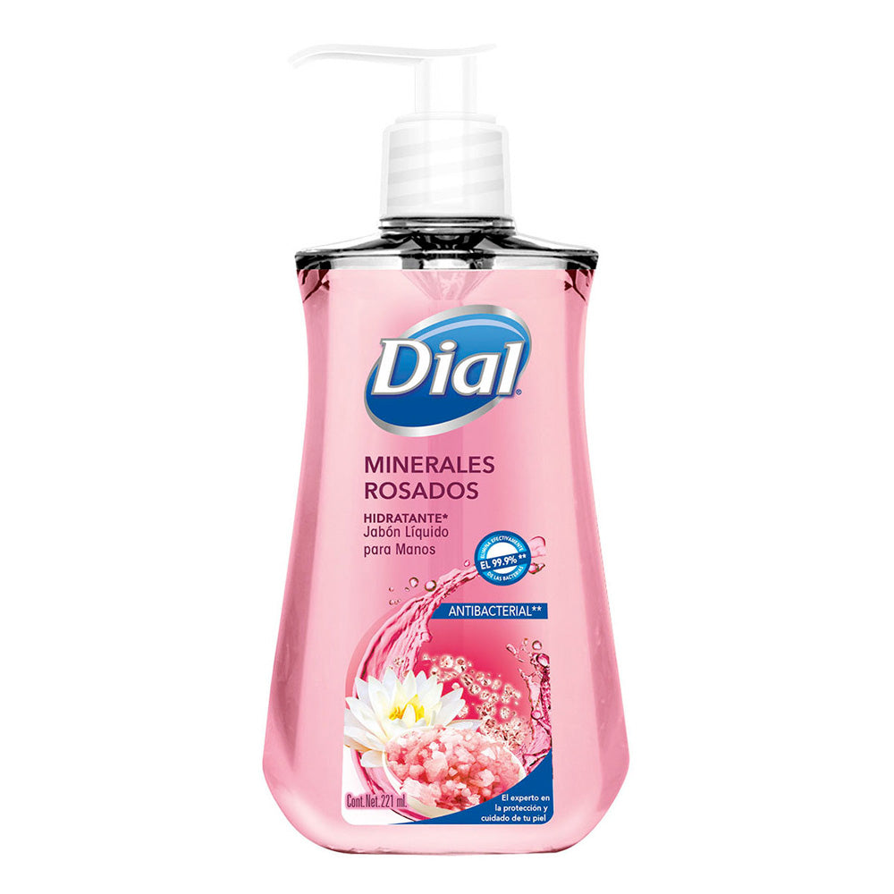 Jabón Líquido para Manos Minerales Rosados, Dial 221 ml