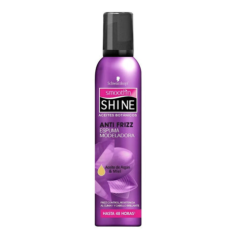 Mousse Antifrizz Aceite de Argán y Miel Smooth'n Shine, Schwarzkopf 227 g