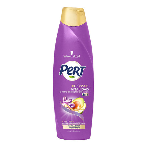 Shampoo Fuerza Keratina 2 en 1, Pert 650 ml