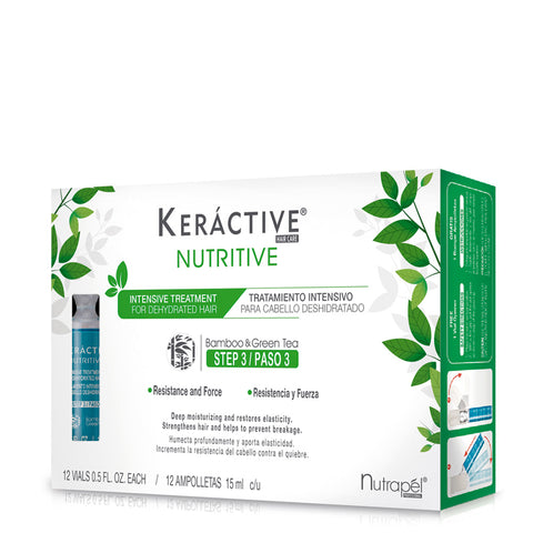 Tratamiento Intensivo Keráctive Nutritive, Nutrapél 12 ampolletas de 15 ml c/u