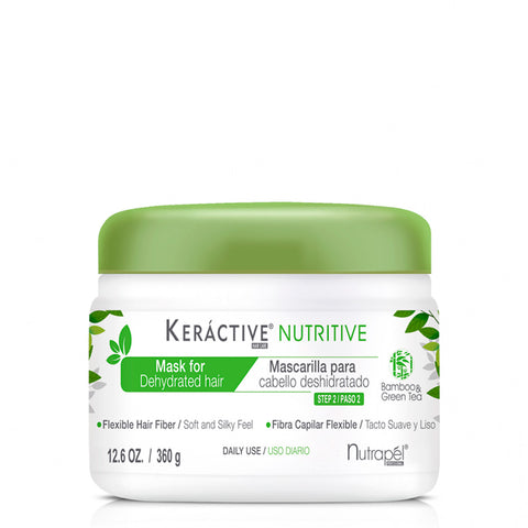 Mascarilla para Cabello Deshidratado Keráctive Nutritive, Nutrapél 360 g